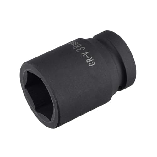 Image of TA-VIGOR 1 Inch Drive by 38mm 6-Point Impact Socket, Durable Reliable CR-V 80mm Length, Standard Metric Sizes for Home Car Repair