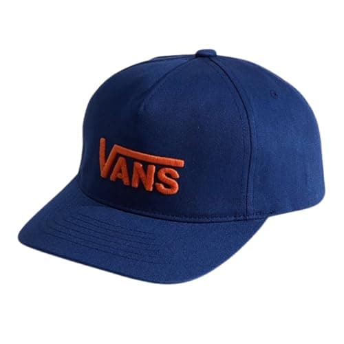 Image of Vans Drop V Logo Snapback, Deep Indigo, One Size