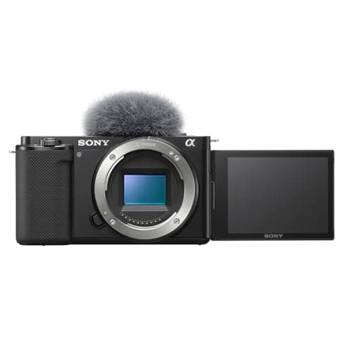 Image of SONY Alpha ZV-E10 - APS-C Interchangeable Lens Mirrorless Vlog Camera - Black