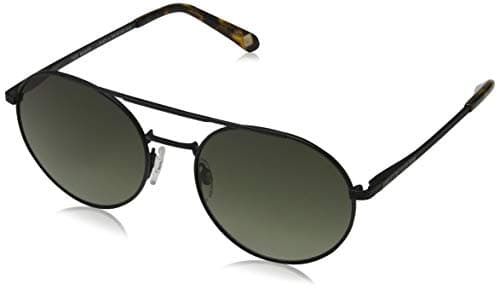 Image of Ted Baker Sunglasses Men's TB1531 Warner Round Sunglasses 54, Black/Green