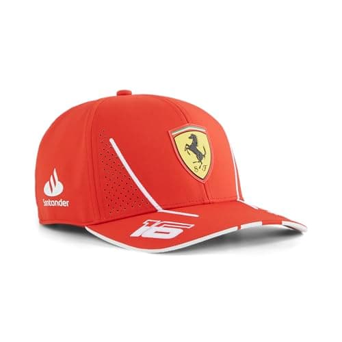Image of PUMA Scuderia Ferrari 2024 Charles Leclerc Cap Burnt Red One Size Fits Most