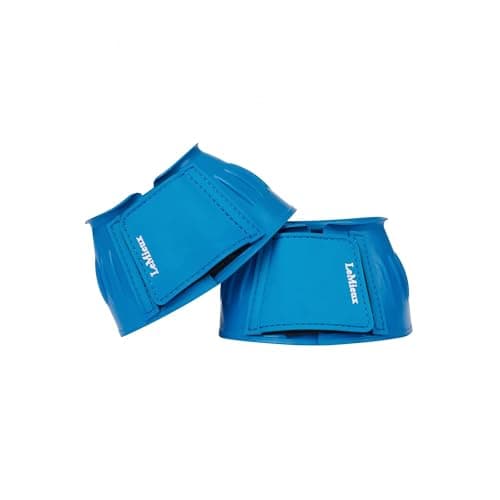 Image of LeMieux Rubber Bell Boots - Equestrian Over Reach Boots - Double Lock Closure - Sold in Pairs - Benetton Blue - Medium