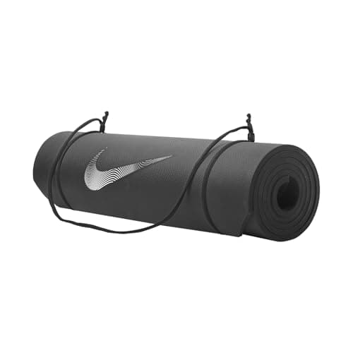 Image of Nike Training Mat 2.0 Fitness Mat Exercise Mat Yoga Mat Workout Gym Floor Mat Non-slip, Black/White, 181 x 61 x 8 cm