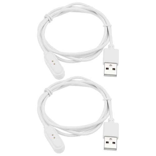 Image of VGOL 2Pcs Smart Watch USB Charging Cable Replacement Part Magnetic USB Charger Cable Smart Watch Charger Compatible with OPPO Watch Free OWW206 (White)