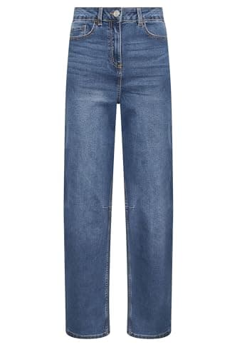 Image of Long Tall Sally - LTS Tall Barrel Leg Jeans - Women's Blue