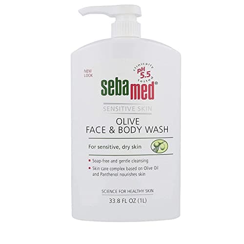 Image of Sebamed Olive Face and Body Wash For Sensitive & Delicate Skin 1 Litre - Set of 6