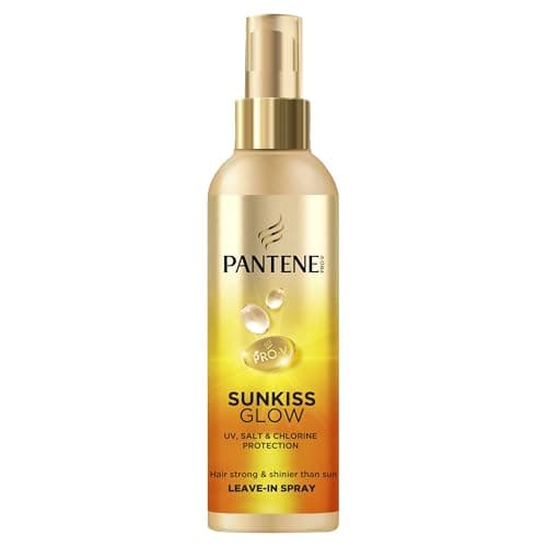 Image of Pantene Pro-V Sunkiss Glow Hair Spray 200ml. Helps Protect Against UVA, UVB, Salt and Chlorine, Lightweight Nourishing and Detangling Spray for Strong and Shiny Hair