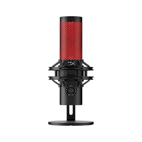 Image of HyperX Quadcast 2 USB Microphone for Gaming, Streaming and Podcasting | On-Board Controls | LED Lighting | Quick Release Shock Mount | Built-in Arm/Stand Mount | PC, Mac, PS5, PS4 | USB-C | Black