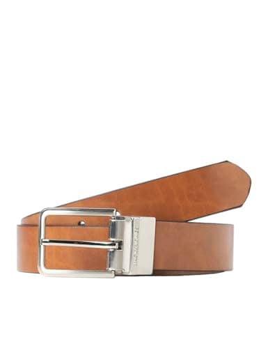 Image of JACK & JONES Mens Reversible Belt Cognac 80