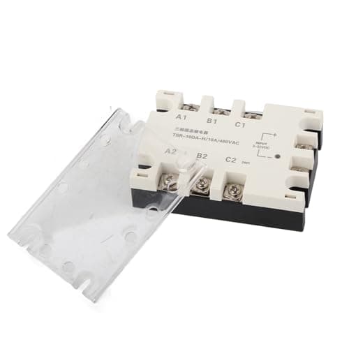 Image of 3 Phase 10A DC AC Solid State Relay SSR Efficiently Controls Industrial Machinery and Traffic Lights