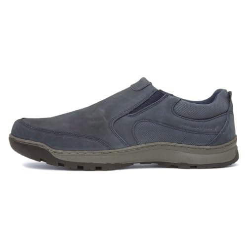 Image of Hush Puppies Men's Jasper Moccasins, Blue Navy Nubuck Navy, 9 UK