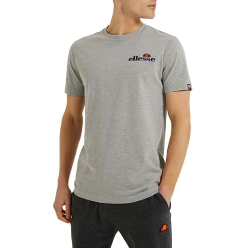 Image of ellesse Men's Voodoo T shirt, Grey Marl, M UK