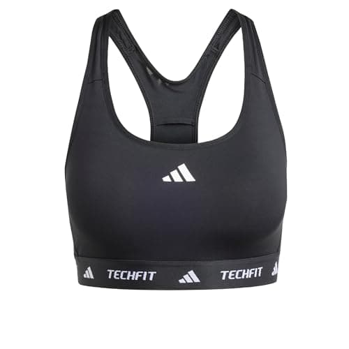 Image of adidas Women's Powerreact Training Medum Support Techfit Bra, XS A-B Black