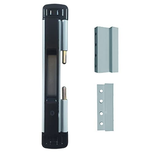 Image of CAL Slide-Lok - Sliding Patio Door Lock for Single Doors with 2 Keep Options (Silver)
