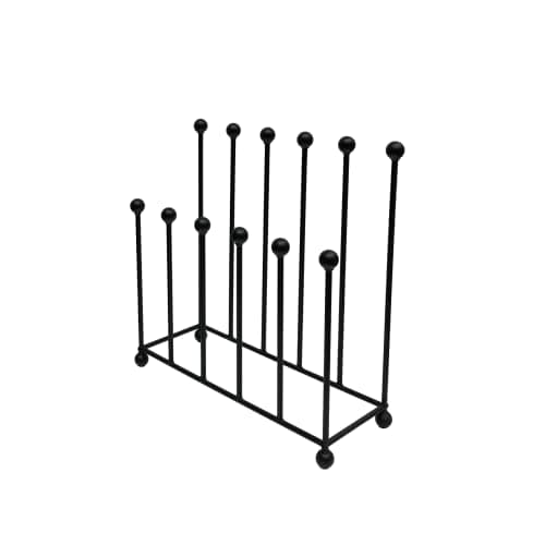 Image of DT IRONCRAFT Welly Boot Rack - 6 Pairs Wellington Stand for Indoor and Outdoor - Shoe Holder Muddy Boot Storage Organizer