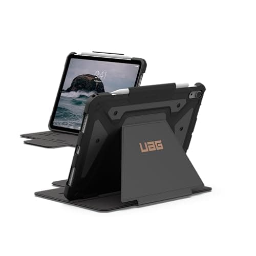 Image of URBAN ARMOR GEAR UAG Designed for iPad Air 11" Case M4/M3/M2 2024-2026 - Rugged Auto Sleep/Wake Folio Cover Pencil Holder & Multi-Angle Adjustable Stand, Metropolis SE Black/Bronze