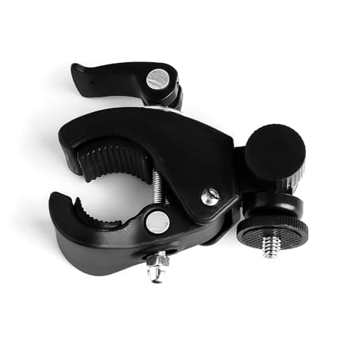 Image of GroveEss Universal Quick Release Pipe Clamp Mounts,Super Clamp with Non-slip Threads,for Webcam Microphone Cameras Music Stands Motorcycles Bikes