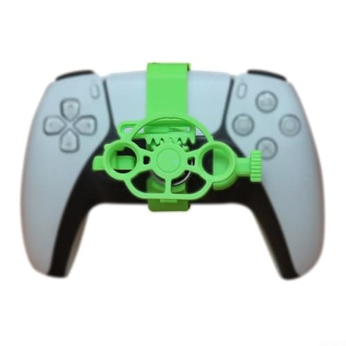 Image of MeevrgR Compact for MINI Racing Game Steering Wheel Designed for PS5 to Deliver Dynamic Gameplay and Immersive Driving Simulation (green)