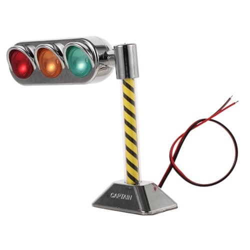 Image of Alipis Traffic Light Table Lamp Mini Traffic Signal Light Model LED Car Interior Decor with Soft Glow Suitable for Home and Office Desk Decoration