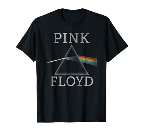 Image of Official Pink Floyd Dark Side Of The Moon Rock Band T-Shirt
