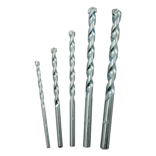 Image of 2pc Masonry Drill Bit - Tungsten Carbide Tip - For Stone Concrete Brick Drills Bits (5mm x 85mm)