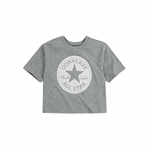 Image of Converse Chuck Patch Boxy Children's Short Sleeve T-Shirt Grey