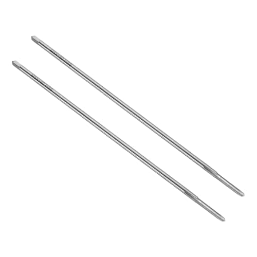 Image of sourcing map 2pcs Straight Flute Thread Taps, M3 x 0.5 H2 150mm Extra Long Metric Screw Machine Tap Threading Tapping Tools, High-Speed Steel 6542 (HSS 6542)
