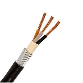 Image of 2.5MM 3 CORE SWA ARMOURED CABLE 1 METER 6943X