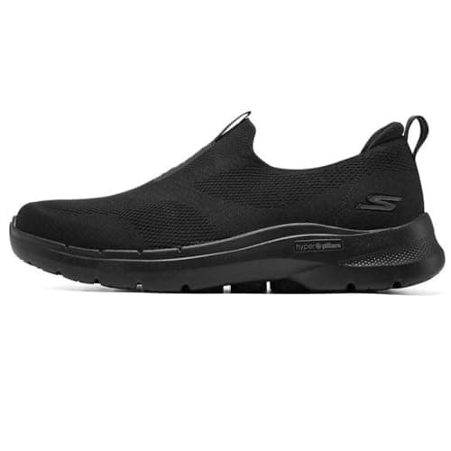 Image of Skechers Men's Go Walk 6 Sneaker, Black Textile, 10 UK