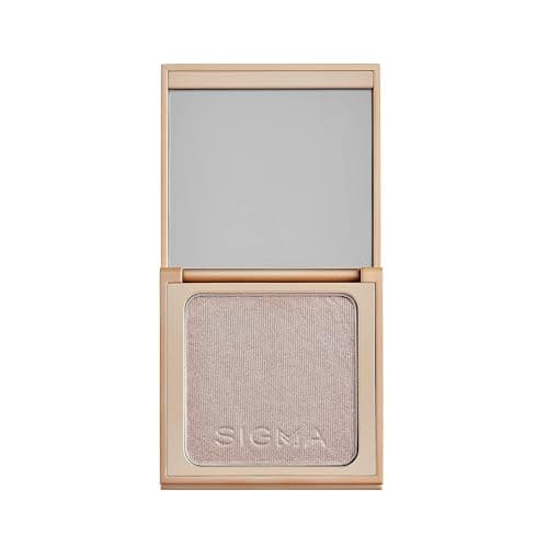 Image of Sigma Beauty Highlighter Makeup - Rosy Gold Metallic - Buttery Soft Powder Highlighter for Face, Cheeks, Cupids bow - Sizzle