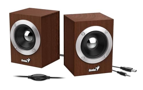 Image of Genius - Speakers 2.0 SP-HF280 Wood Design 6W RMS USB Power Supply