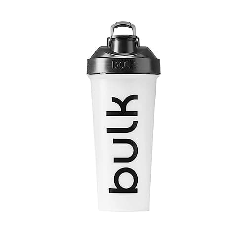 Image of Bulk Iconic Clear 750ml Shaker Bottle, Lump-Free Wire Mixing Ball, Leak-Proof Screw-Top with Handle, BPA-Free, Dishwasher Safe, Protein, BCAA & Gym Supplements