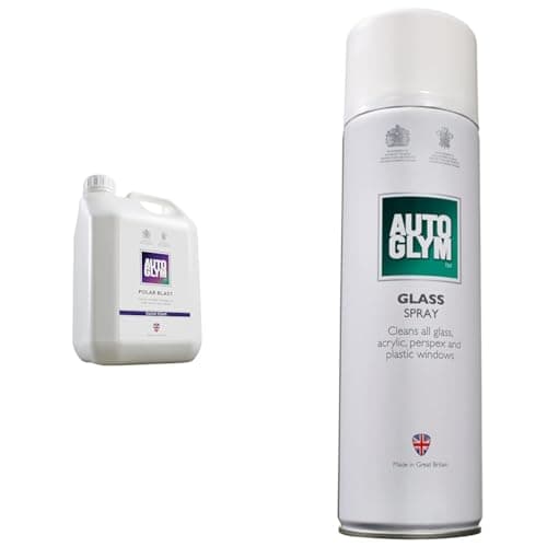 Image of Autoglym Polar Blast, 2.5L - Thick Snow Foam Pre-Wash pH Neutral Car Cleaner, White & Glass Spray, 450ml - Versatile Car Glass Cleaner Specially Formulated to Clean All Glass
