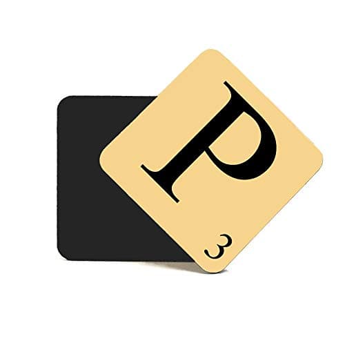 Image of CNC Group Alphabet MDF Coaster Letter P Personalise Your Coffee Table, Word Name Maker