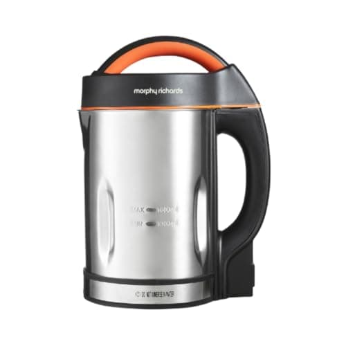 Image of Morphy Richards Classic Soup Maker, 1.6L, Multi-Settings, LED Displayed Panel, Motorised Blade, Stainless Steel, 1000W, 48822