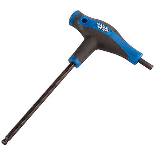 Image of Draper Expert 5.0mm Hexagon and Ball End Allen Key Metric T Handle Hand Tools | Hex Key Wrench | Soft Grip Chrome Vanadium Steel | 33910