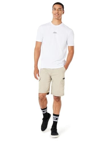 Image of Oakley Men's Bark New Ss Shirt, White, Large