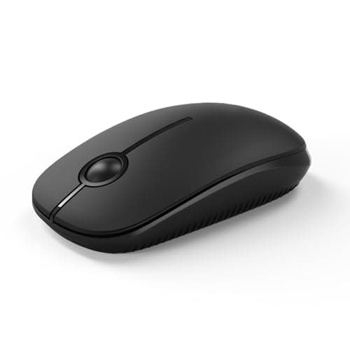 Image of Seenda Wireless Mouse, 2.4GHz Silent Mouse with USB Receiver, 18 month battery life, 1600 DPI Optical Tracking, Portable Computer Mice for Laptop PC Notebook- Black