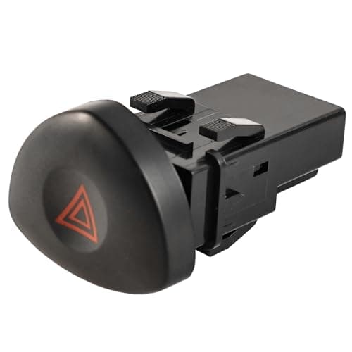 Image of Renault Clio II Mk2 Hatchback 2001-2006 Hazard Warning Switch 4 Pin, OE 8200442723 82000060036 8200634256 Replacement Emergency Flasher Button