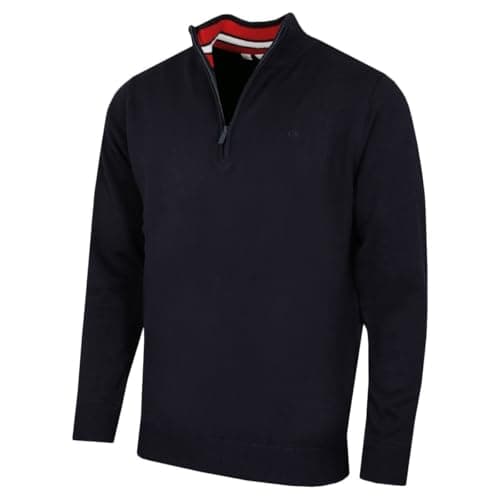 Image of Calvin Klein Mens Campus Sport Sweater - Navy Sport - XXL