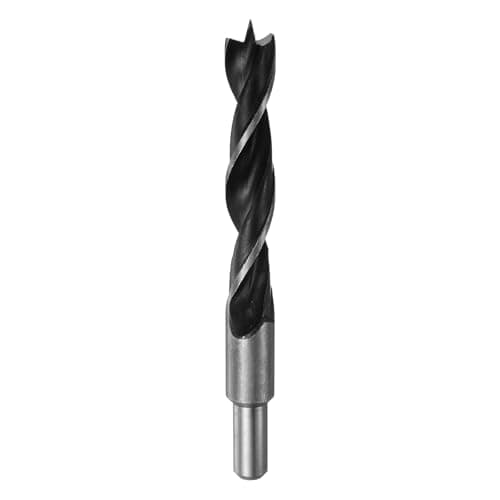 Image of sourcing map Brad Point Drill Bits 18mm(45/64") Dia Straight Steel Round Shank Drill Metric Brad Point 4.7" Drilling Depth Spiral Twist Drill Bits for Carpenter Woodworking Plastic Rubber