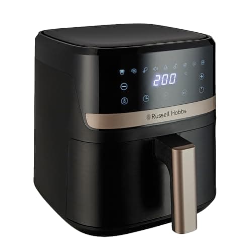 Image of Russell Hobbs Air Fryer, Digital, 4.3L Capacity, 9 in 1, Air Fry, Bake, Roast, Grill, Keep Warm, 40-200℃ Temp Range, Oil Free Cooking, Dishwasher Safe Attachments, 1300W
