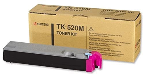 Image of Kyocera TK-520 M Toner Magenta, Original Premium Printer Cartridge 1T02HJBEU0 for FS-C5015N