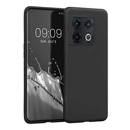 Image of kwmobile Case for OnePlus 10 Pro 5G Case - Soft Cover - Shockproof TPU Material - Wireless Charging - Black Matte
