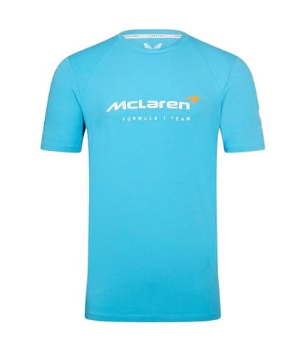 Image of McLaren F1 Team, 'Lifestyle' T Shirt, Aquarius, Adult Sizes, Organic Cotton Blend, Official Merchandise (Small)