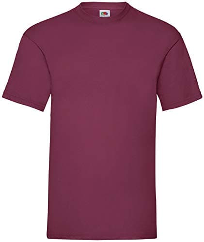 Image of Fruit of the Loom Men's Valueweight Short Sleeve T-Shirt, Burgundy, XX-Large