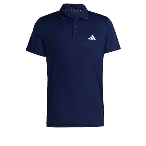 Image of adidas Men's Train Essentials Training Polo Shirt, Dark Blue/White, 3XL