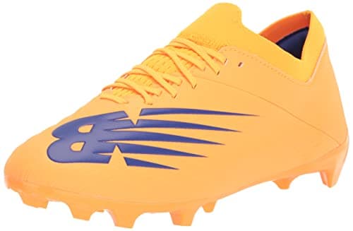 Image of New Balance Men's Furon V7 Dispatch FG Soccer Shoe, Impulse/Vibrant Orange, 6.5 UK