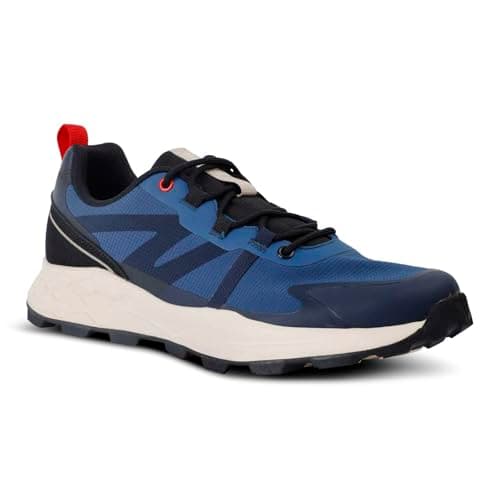 Image of Regatta Mens Leighton Trainers - Dark Denim Poppy Red - 10UK