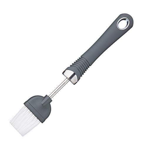 Image of KitchenCraft Professional Nylon Pastry Brush with Soft Grip Handle, Durable Basting Brush for Cooking, Baking, BBQ, Ideal for Oil, Egg or Marinade, Dishwasher Safe, 20.5cm